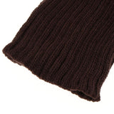 Maxbell Fluffy Knit Boots Cuff Fur Trim Toppers Leg Warmer Boot Sock Sleeves Coffee