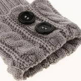 Fashion Women Boot Cuff Knitted Soft Pom Pom Leg Warmer Toppers Boot Socks Grey