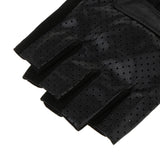 Maxbell Retro Real Leather Men Fingerless Outdoor Driving Cycle Gloves M Black