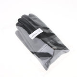 Max Men Retro Black Leather Driving Gloves Lined Screen Touch Short Gloves L