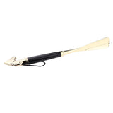 Maxbell Long Metal Shoe Horn with Wood Handle Alloy Horse Head 32cm/2.6inch Black