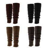 Maxbell Womens Winter Knit Crochet Knitted Leg Warmers Legging Boot Cover Khaki