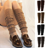 Maxbell Womens Winter Knit Crochet Knitted Leg Warmers Legging Boot Cover Khaki
