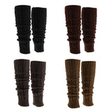 Maxbell Womens Winter Knit Crochet Knitted Leg Warmers Legging Boot Cover Khaki