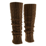 Maxbell Womens Winter Knit Crochet Knitted Leg Warmers Legging Boot Cover Khaki