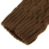Maxbell Womens Winter Knit Crochet Knitted Leg Warmers Legging Boot Cover Khaki