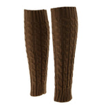 Maxbell Womens Winter Knit Crochet Knitted Leg Warmers Legging Boot Cover Khaki