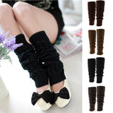 Maxbell Womens Winter Knit Crochet Knitted Leg Warmers Legging Boot Cover Khaki