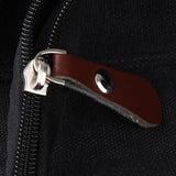 Maxbell Men Women Canvas Travel Hiking Satchel School Shoulder Messenger Bag Black