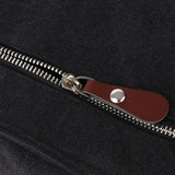 Maxbell Men Women Canvas Travel Hiking Satchel School Shoulder Messenger Bag Black