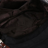 Maxbell Men Women Canvas Travel Hiking Satchel School Shoulder Messenger Bag Black