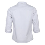 Retro Chef Jacket Coat Uniform Long Sleeve Hotel Kitchen Apparel 3XL White
