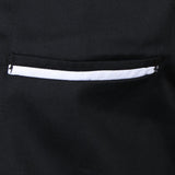 Retro Chef Jacket Coat Uniform Long Sleeve Hotel Kitchen Apparel M Black