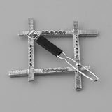 Maxbell Beauty Square Hair Clip Smooth Finish Hair Claw Pin for Women Makeup Tools Silver