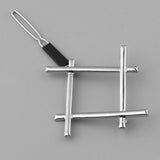 Maxbell Beauty Square Hair Clip Smooth Finish Hair Claw Pin for Women Makeup Tools Silver
