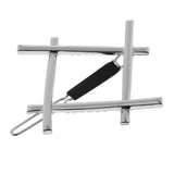 Maxbell Beauty Square Hair Clip Smooth Finish Hair Claw Pin for Women Makeup Tools Silver