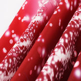 Maxbell Women Christmas Party Polka Dots Snowflake V-neck Swing Dress L Red