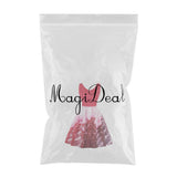 Maxbell Women Christmas Party Polka Dots Snowflake V-neck Swing Dress L Red