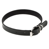 Max Lady Punk Gothic Leather Choker Necklace Collar Belt Buckle Neck Ring Black