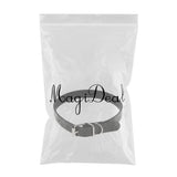 Max Lady Punk Gothic Leather Choker Necklace Collar Belt Buckle Neck Ring Black