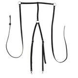 Max Punk Leather Body Harness Crossover Cage Suspenders Chain Waist Strap Belt