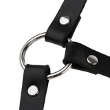 Max Punk Leather Body Harness Crossover Cage Suspenders Chain Waist Strap Belt