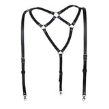 Maxbell Men Chest Harness Leather Body Gothic Underwear Buckle Clubwear Costume Belt