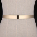 Womens Mirror Metal Waist Belt Gold Plate Waistband Belt with Chain 2cm