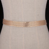 Women Ladies Stylish Wave Golden Waist Belt Modern Dress Chain Belt Jewelry