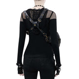 Gothic Punk Drop Leg Waist Bag Motorcycle Fanny Shoulder Pack Hip/Thigh Bag