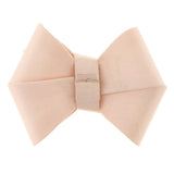 Simple Plain Ribbon Bow Butterfly High Heel Shoe Clips Charms Decoration 1pc Apricot