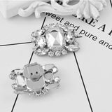 Rhinestone Crystal Shoe Buckle Shoe Clip for Bridal Wedding Shoe Decoration