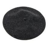Maxbell Vintage French Women Girls Wool Warm Plain Beret Beanie Hat Cap Grey 2