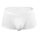 Maxbell Mens Underwear Shorts Solid Boxer Briefs Underpants Sexy Lingerie L White