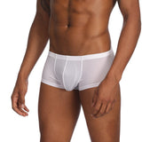 Maxbell Mens Underwear Shorts Solid Boxer Briefs Underpants Sexy Lingerie L White