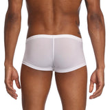 Maxbell Mens Underwear Shorts Solid Boxer Briefs Underpants Sexy Lingerie L White