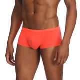 Maxbell Mens Underwear Shorts Solid Boxer Briefs Underpants Sexy Lingerie L Orange
