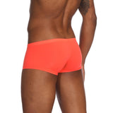 Maxbell Mens Underwear Shorts Solid Boxer Briefs Underpants Sexy Lingerie XL Orange