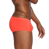 Maxbell Mens Underwear Shorts Solid Boxer Briefs Underpants Sexy Lingerie XL Orange