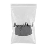 Maxbell Mens Underwear Shorts Solid Boxer Briefs Underpants Sexy Lingerie L Black