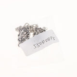 Maxbell Antique Silver Flower Cardigan Clips Shawl Shrug Sweater Collar Clasps Chain