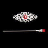 Chinese Traditional Style Womens Girls Hair Stick Hairpin Hair Stying Red