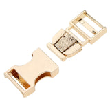 Metal Bag Webbing Belt Buckle Clip Clasp Inner diameter 19mm Gold