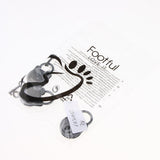 Cat Shaped Padlock with Key for Jewelry Storage Box Diary Book Grayish Black