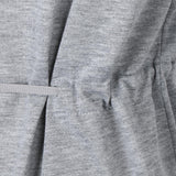 Maxbell Men Casual Cardigan Hooded Long Cloak Cape Coat Open Front Jacket M Gray