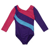 Maxbell Girls Long Sleeve Leotard Gymnastics Bodysuit Dancewear Jumpsuit Ballet 8(7-8Y)