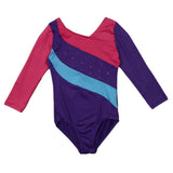 Maxbell Girls Long Sleeve Leotard Gymnastics Bodysuit Dancewear Jumpsuit Ballet 8(7-8Y)