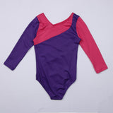 Maxbell Girls Long Sleeve Leotard Gymnastics Bodysuit Dancewear Jumpsuit Ballet 8(7-8Y)