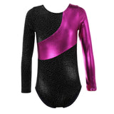 Maxbell Girls Long Sleeves Leotard Gymnastics Bodysuit Dancewear Jumpsuit Ballet 8(7-8Y)