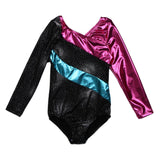 Maxbell Kid Girls Long Sleeve Gymnastic Leotard Ballet Bodysuit Costume Sportswear 6